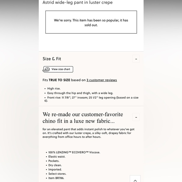 J.Crew Astrid wide-leg pant in luster crepe NWT - Picture 6 of 10